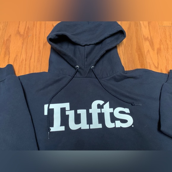 Men’s XL TUFTS Santa Cruz Champion 50/50 Cotton/Poly Pocket Hoodie Sweatshirt - Picture 4 of 12